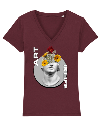 Art Is Life Burgundy
