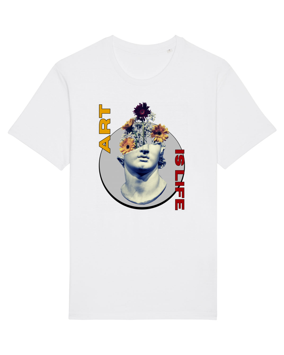 Tricou mânecă scurtă Unisex Rocker White