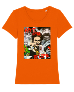 Art Is Life Tricou mânecă scurtă guler larg fitted Damă Expresser
