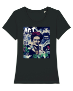 Art Is Life Tricou mânecă scurtă guler larg fitted Damă Expresser