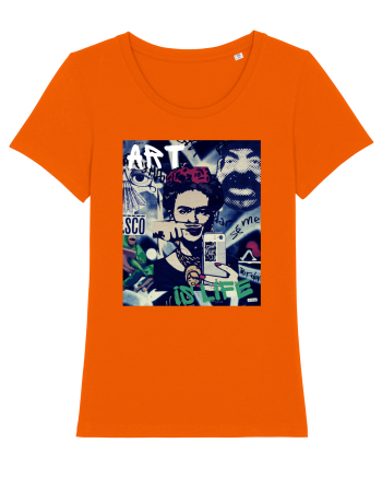 Art Is Life Bright Orange