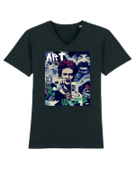Art Is Life Tricou mânecă scurtă guler V Bărbat Presenter