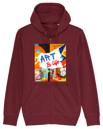 Art Is Life Burgundy