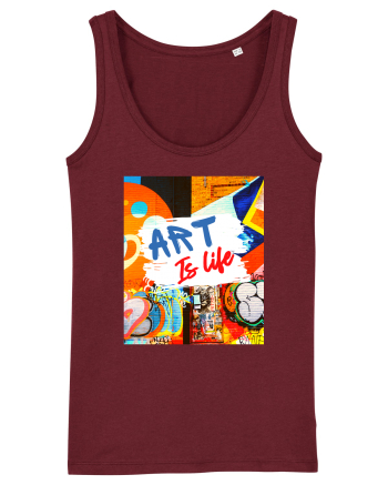 Art Is Life Burgundy