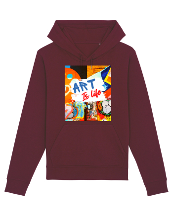 Art Is Life Burgundy