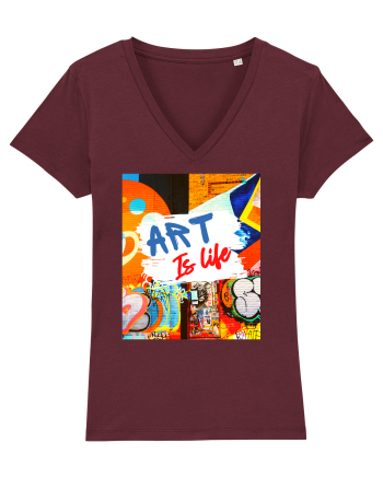 Art Is Life Burgundy