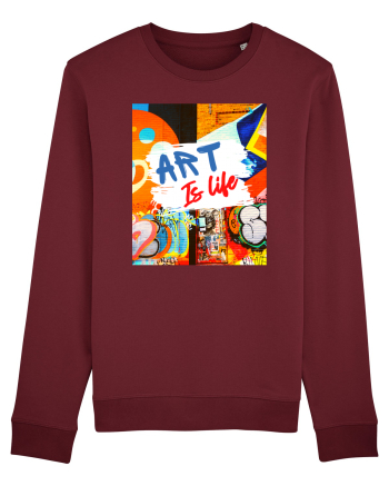 Art Is Life Burgundy