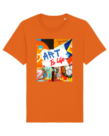 Art Is Life Bright Orange