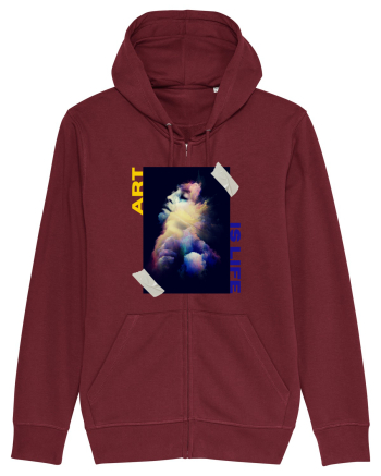 Art Is Life Burgundy