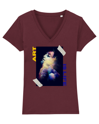 Art Is Life Burgundy