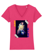 Art Is Life Tricou mânecă scurtă guler V Damă Evoker