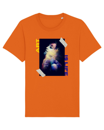 Art Is Life Bright Orange
