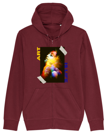 Art Is Life Burgundy