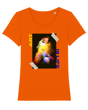 Art Is Life Bright Orange