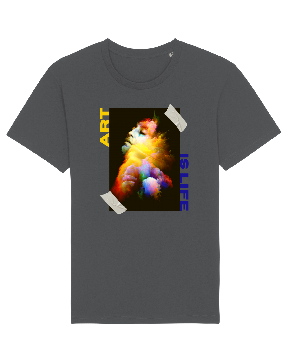 Tricou mânecă scurtă Unisex Rocker Anthracite