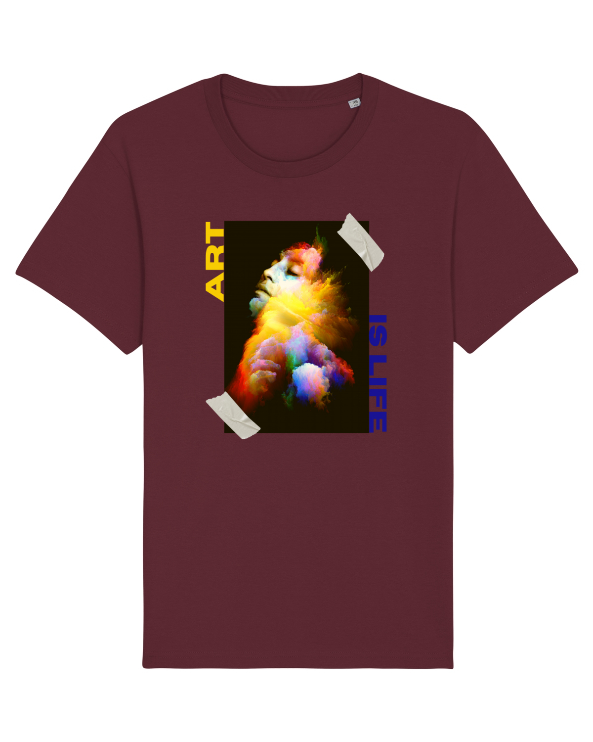 Tricou mânecă scurtă Unisex Rocker Burgundy