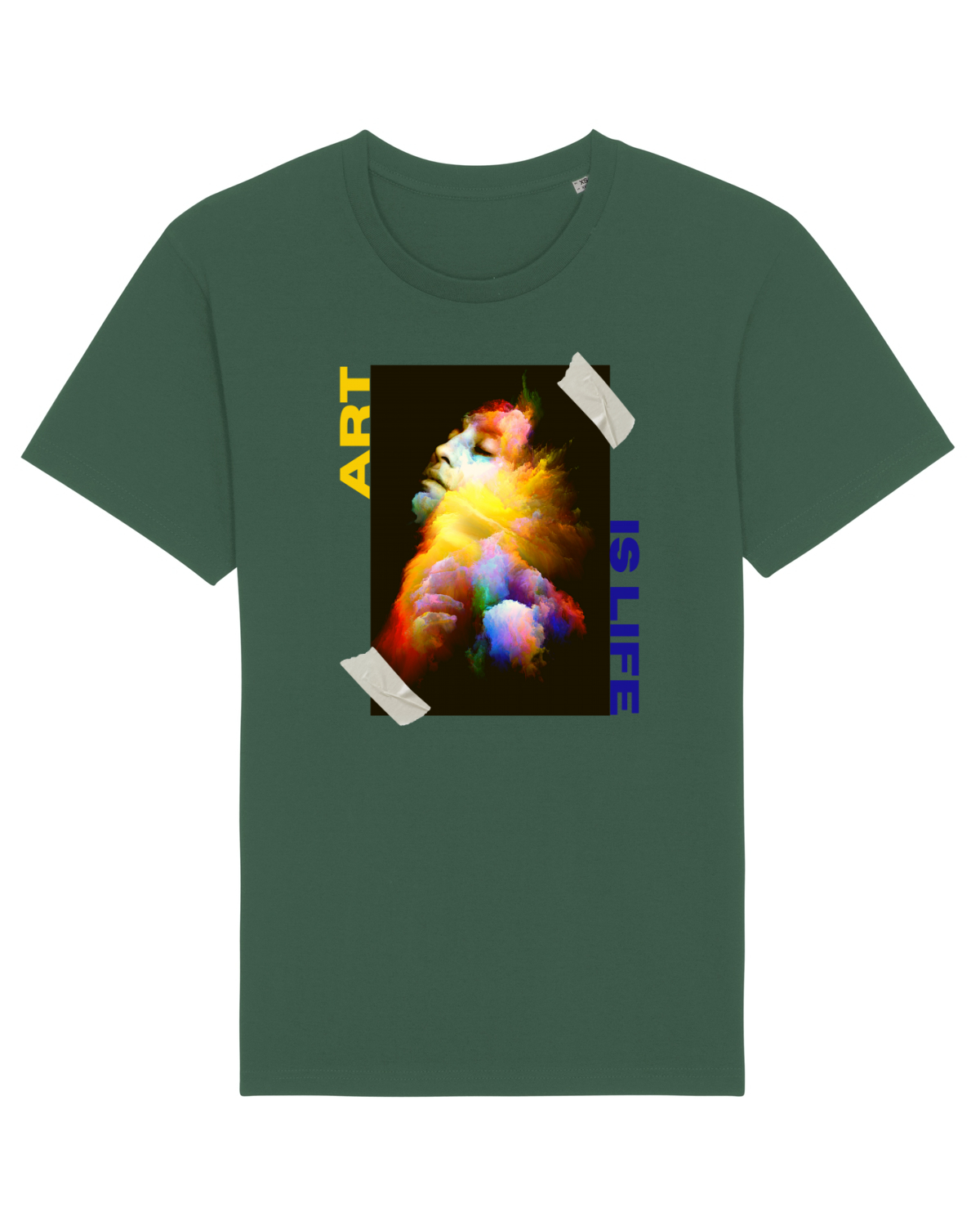 Tricou mânecă scurtă Unisex Rocker Bottle Green