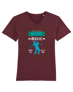 Retro Music Tricou mânecă scurtă guler V Bărbat Presenter