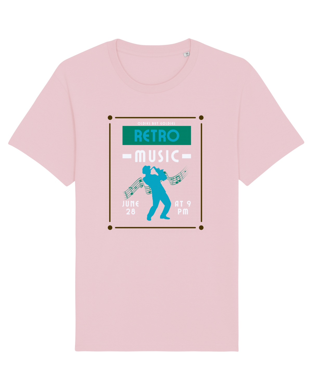 Tricou mânecă scurtă Unisex Rocker Cotton Pink