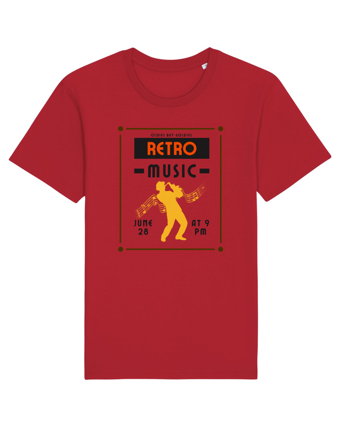 Tricou mânecă scurtă Unisex Rocker Red