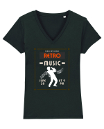 Retro Music Tricou mânecă scurtă guler V Damă Evoker