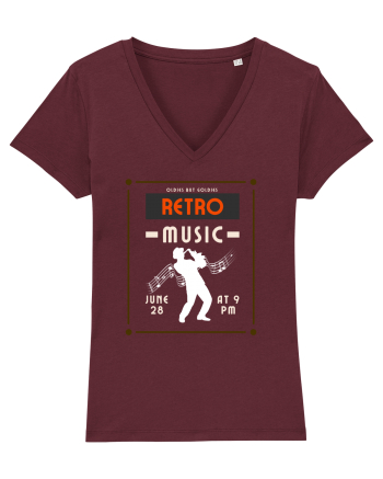 Retro Music Burgundy