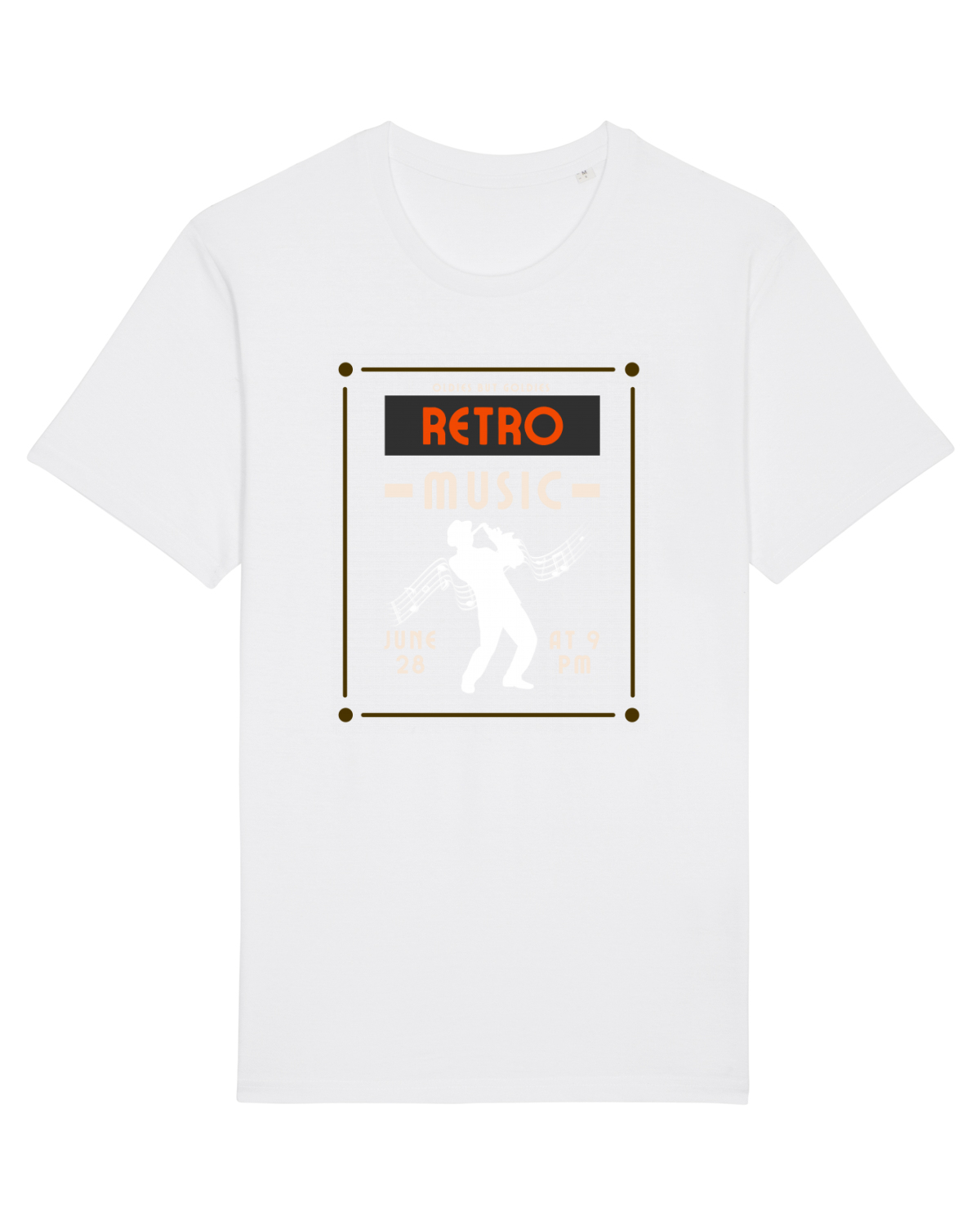 Tricou mânecă scurtă Unisex Rocker White