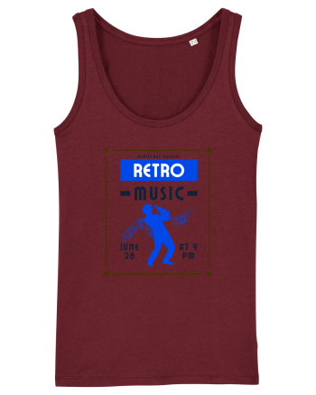 Retro Music Burgundy