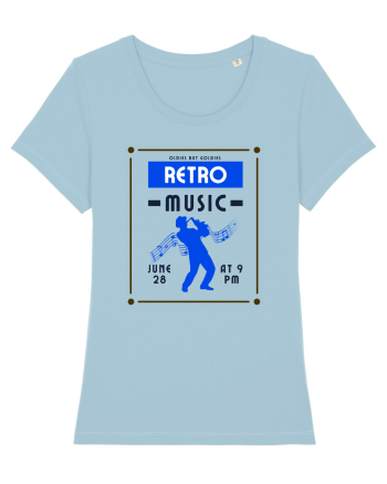Retro Music Sky Blue