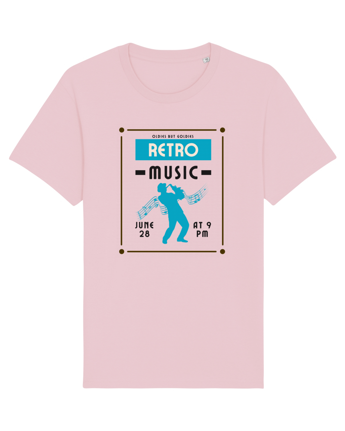 Tricou mânecă scurtă Unisex Rocker Cotton Pink