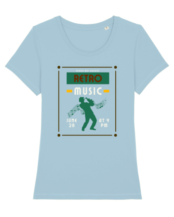 Retro Music Sky Blue