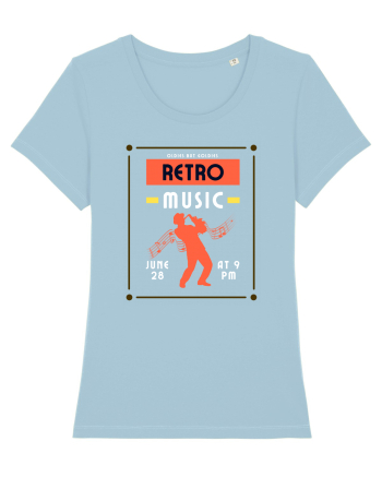 Retro Music Sky Blue