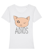 Adios Tricou mânecă scurtă guler larg fitted Damă Expresser