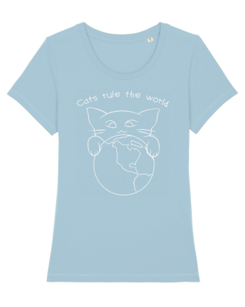 Cats Rule the World Sky Blue