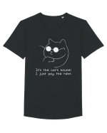 It's the Cats House Tricou mânecă scurtă guler larg Bărbat Skater