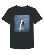 Sky Waterfall Tricou mânecă scurtă guler larg Bărbat Skater