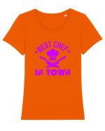Best Chef In Town  Tricou mânecă scurtă guler larg fitted Damă Expresser