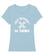 Best Mechanic In Town Tricou mânecă scurtă guler larg fitted Damă Expresser