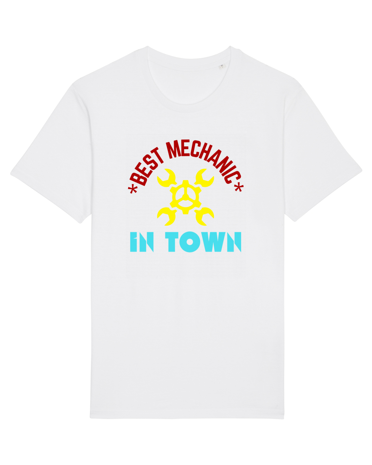 Tricou mânecă scurtă Unisex Rocker White