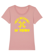 Best Mechanic In Town Tricou mânecă scurtă guler larg fitted Damă Expresser