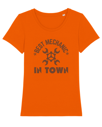 Best Mechanic In Town Bright Orange