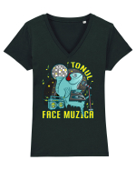 Tonul face muzica v1 Tricou mânecă scurtă guler V Damă Evoker