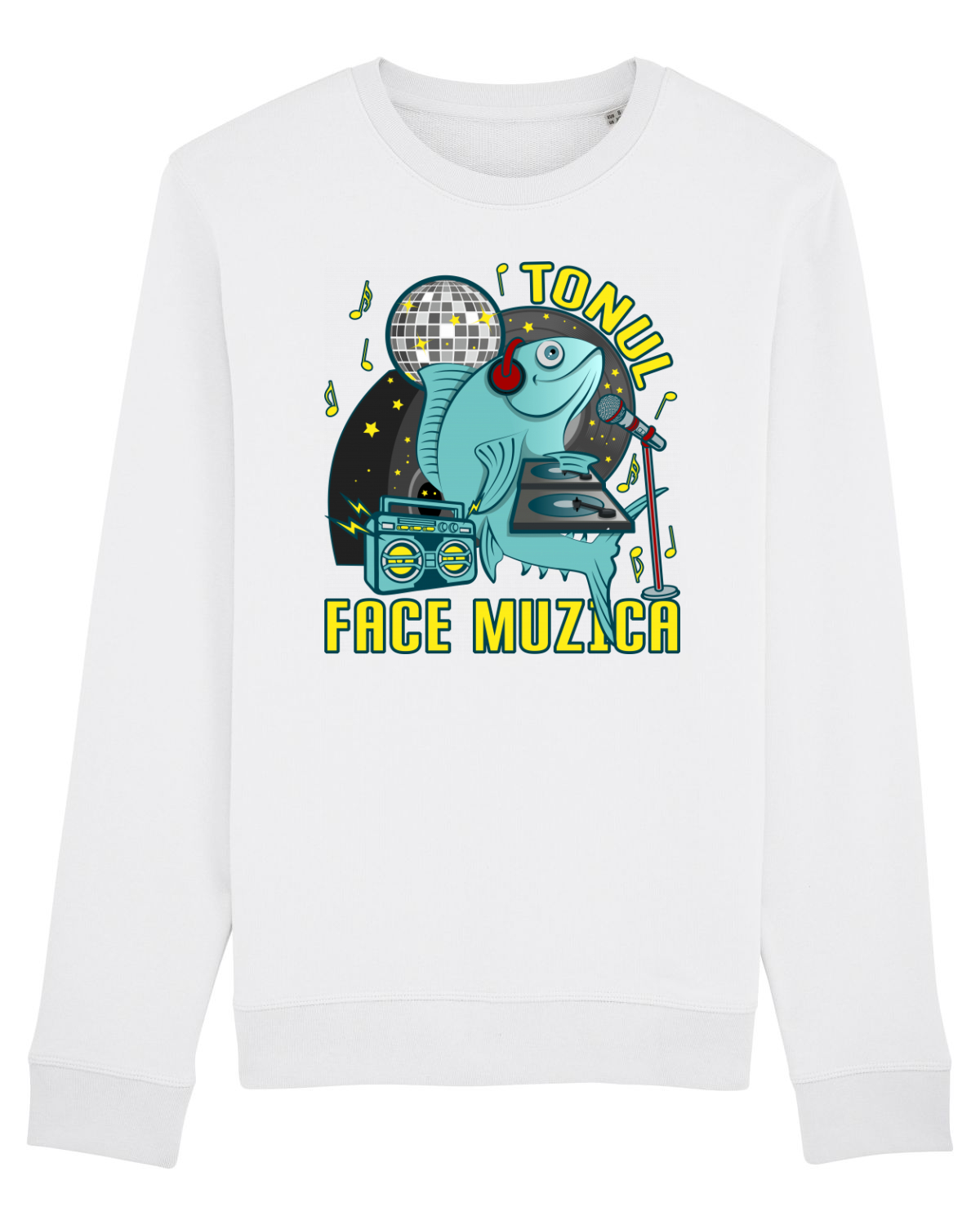 Bluză mânecă lungă Unisex Rise White