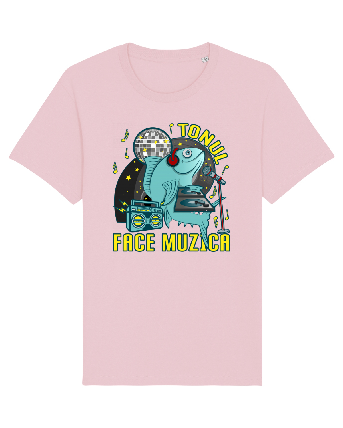 Tricou mânecă scurtă Unisex Rocker Cotton Pink
