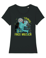 Tonul face muzica v2 Tricou mânecă scurtă guler larg fitted Damă Expresser