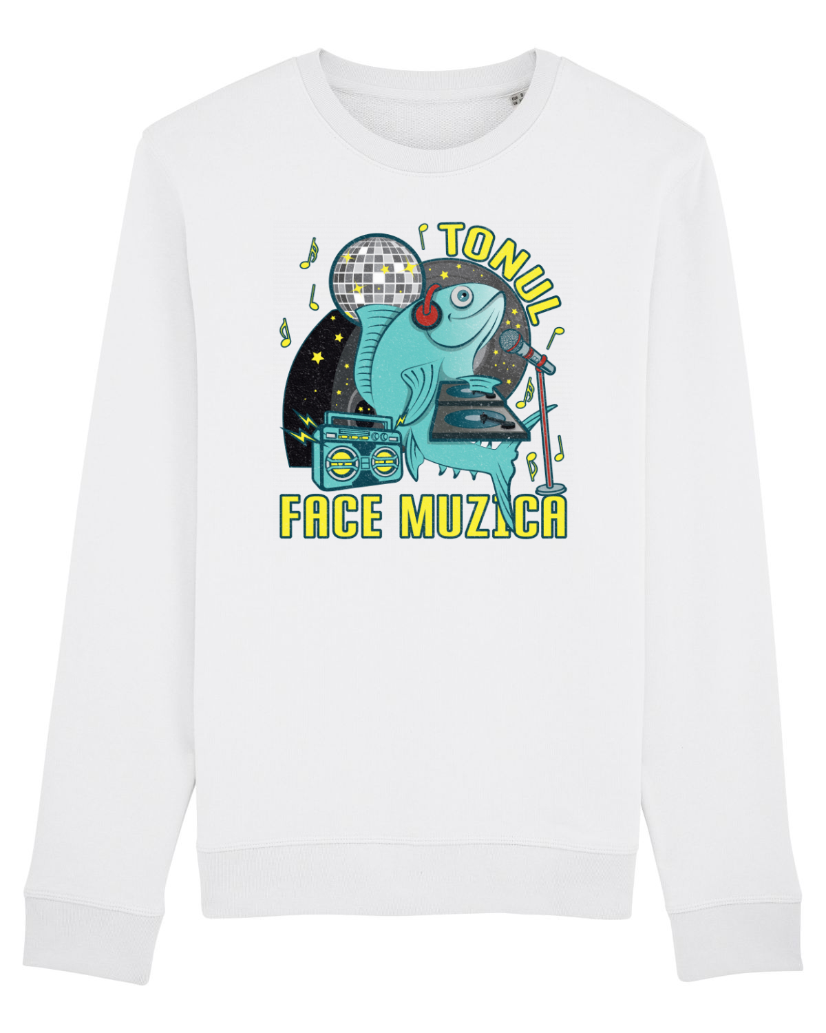 Bluză mânecă lungă Unisex Rise White
