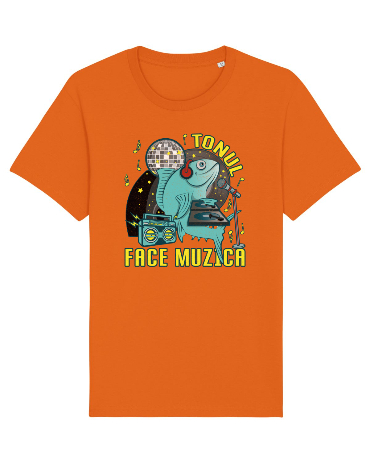 Tricou mânecă scurtă Unisex Rocker Bright Orange