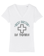 Best Doctor In Town Tricou mânecă scurtă guler V Damă Evoker