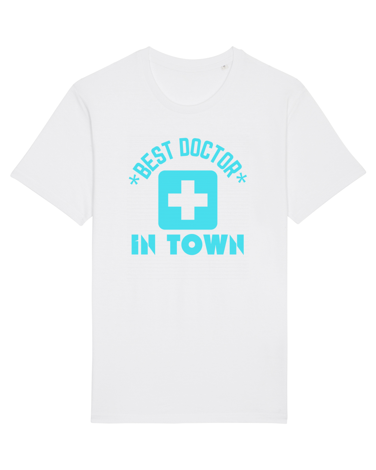 Tricou mânecă scurtă Unisex Rocker White