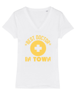 Best Doctor In Town Tricou mânecă scurtă guler V Damă Evoker